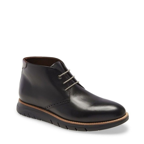 Johnston & Murphy Vaughn Plain Toe Black Chukka Boot Brazil 24-2375 Men\'s 13M main image 5